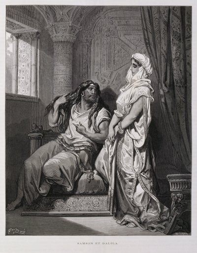 Samson et Dalila, Chapitre 16, du Livre des Juges, dans l