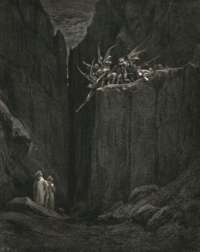 À peine ses pieds avaient-ils atteint le bas du lit, vers 1890 - Gustave Dore