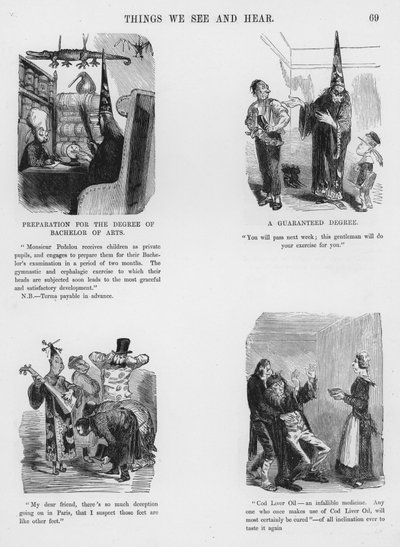 Esquisses humoristiques et grotesques par Gustave Doré (gravure) - Gustave Dore