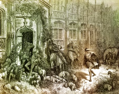 La Belle au bois dormant (gravure) - Gustave Dore