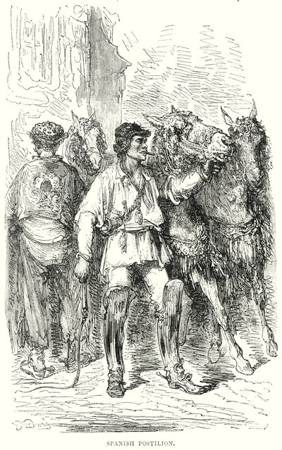 Postillon espagnol (gravure) - Gustave Dore
