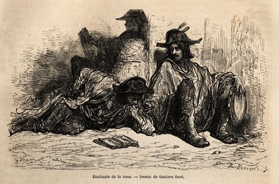 Étudiants de la tuna dans le quartier de l