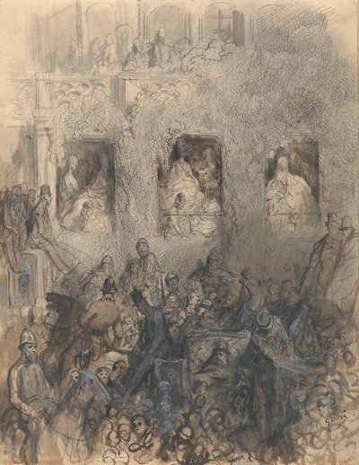 Étude pour un bloc sur la route - Gustave Dore