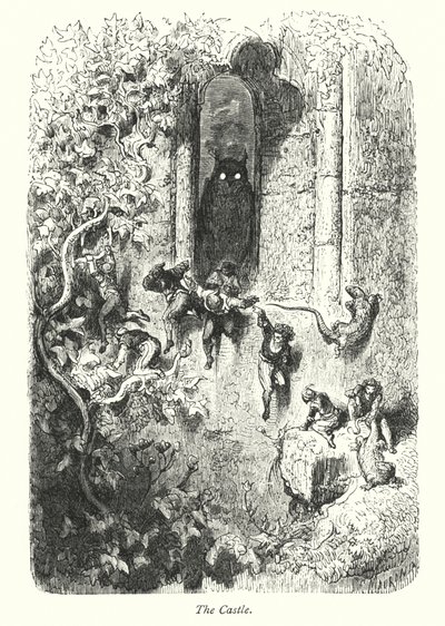 Le château (gravure) - Gustave Dore