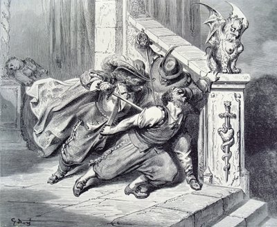 La Mort de Barbe Bleue, illustration pour 