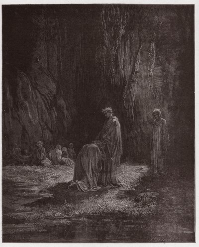 La Divine Comédie, Purgatorio, Chant 7 : Le poète Sordello, étonné, s