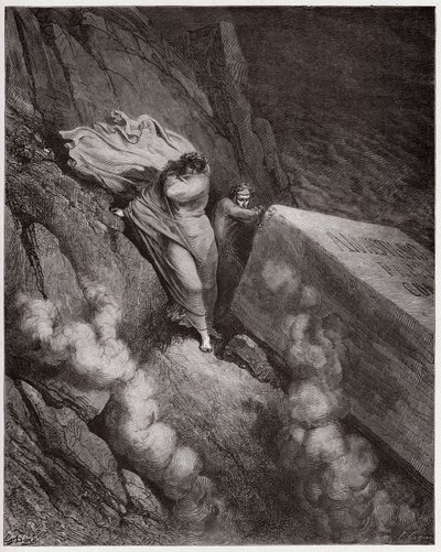 La Divine Comédie, Enfer, Chant 11: La tombe brûlante du pape Anastase II - Illustration de Gustave Doré - Gustave Dore