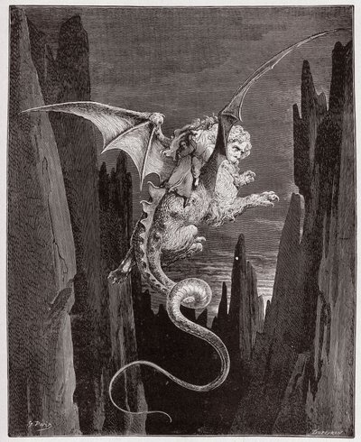 La Divine Comédie, Enfer, Chant 17 : La descente dans l