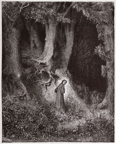 La Divine Comédie, Enfer, Chant 1: Dante dans la forêt sauvage - Illustration de Gustave Doré - Gustave Dore