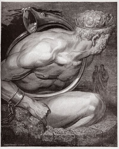 La Divine Comédie, Inferno, Chant 31 : Nimrod parmi les géants - par Dante Alighieri (1265-1321) - Illustration de Gustave Doré (1832-1883). - Gustave Dore