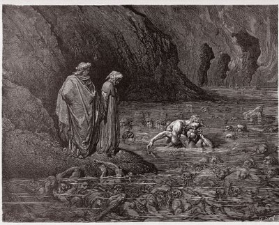 La Divine Comédie, Inferno, Chant 32 : Ugolin ronge la tête de l