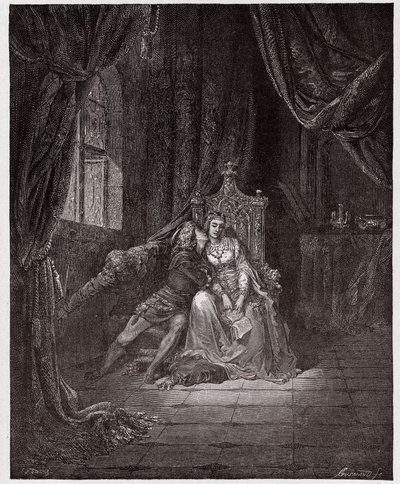 La Divine Comédie, Enfer, Chant 5: Paolo et Francesca - Illustration de Gustave Doré - Gustave Dore