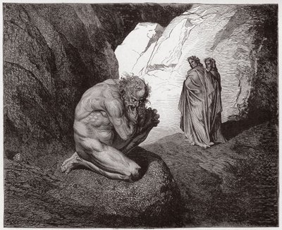 La Divine Comédie, Enfer, Chant 7: Virgile réprimande Plutus à l