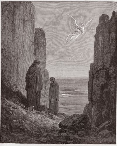 La Divine Comédie, Purgatoire, Chant 19: Les poètes montent au cinquième cercle - Illustration de Gustave Doré - Gustave Dore