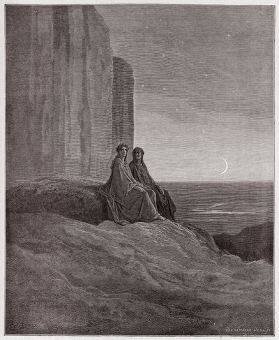 La Divine Comédie, Purgatoire, Chant 9 : Crépuscule - par Dante Alighieri - Illustration de Gustave Doré - Gustave Dore