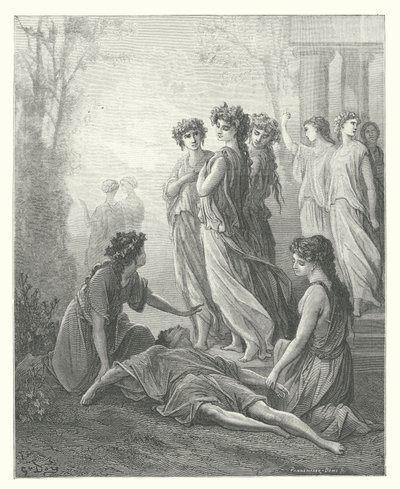 Les Fables de La Fontaine : Daphnis et Alcimadura - Gustave Dore