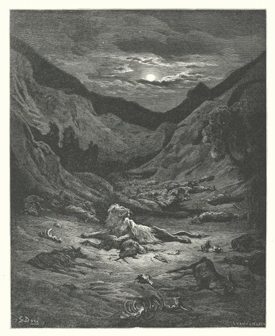 Les Fables de La Fontaine : Le Lion - Gustave Dore