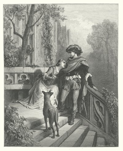 Les Fables de La Fontaine : Les Deux Pigeons - Gustave Dore