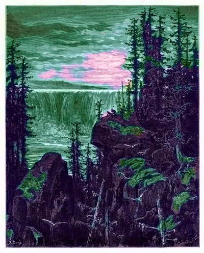 Les chutes du Niagara, illustration de 