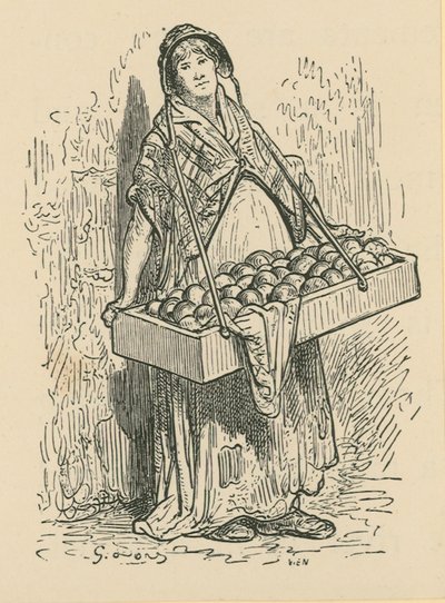 Le vendeur de fruits - Gustave Dore