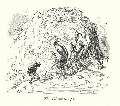 Le géant pleure (gravure) - Gustave Dore