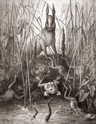 Le Lièvre et les Grenouilles, tiré d