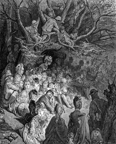 La rive du fleuve - Sous les arbres - Gustave Dore