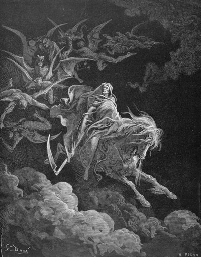 La Vision de la Mort, gravée par Heliodore Joseph Pisan vers 1868 - Gustave Dore