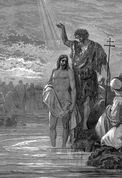 Le Baptême du Christ - Gustave Dore