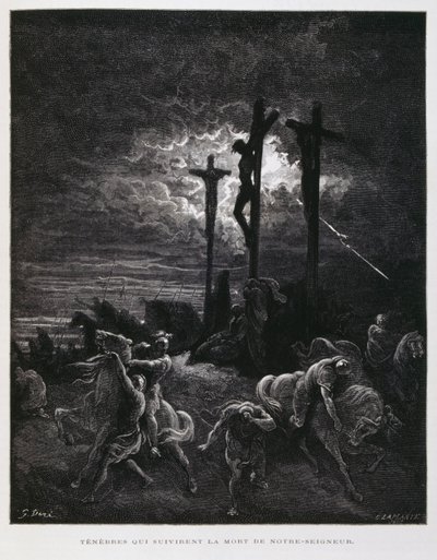 La crucifixion du Christ, Illustration de la Bible de Doré - Gustave Dore