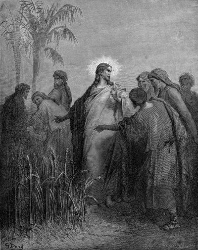 Les disciples cueillant du blé le jour du sabbat - Gustave Dore