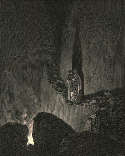 Le guide, qui remarqua comment je regardais attentivement, commença ainsi, c1890 - Gustave Dore
