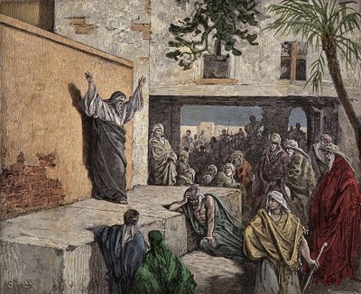 Le prophète Michée exhortant le peuple d