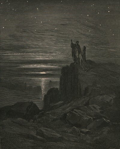 Puis sortant, nous avons de nouveau vu les étoiles, vers 1890 - Gustave Dore