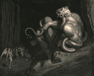 Là se tient Minos, vers 1890 - Gustave Dore