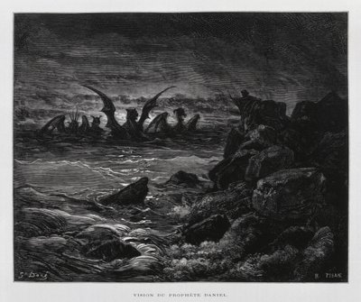Vision du prophète Daniel, Illustration de la Bible de Doré - Gustave Dore