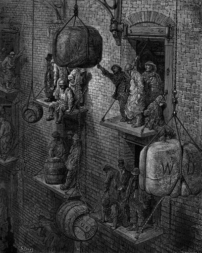 Entrepôt dans la ville - Gustave Dore
