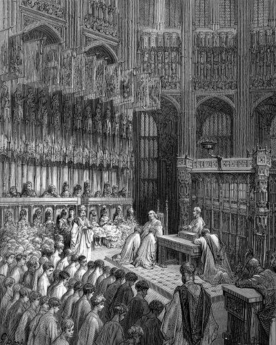 Abbaye de Westminster - Confirmation des garçons de Westminster par Doré - Gustave Dore
