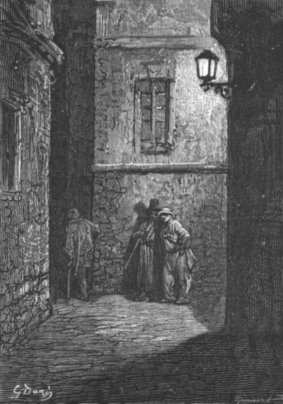 Whitechapel - Un endroit ombragé - Gustave Dore