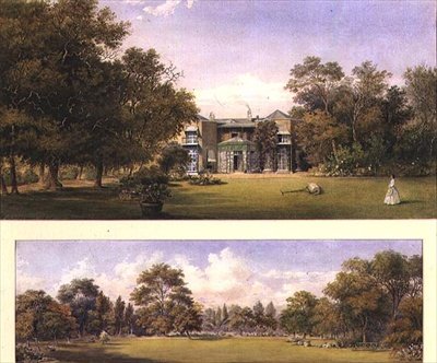 Deux vues de Old Grove House, Middlesex - Gustave Ellinthorpe Sintzenich