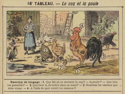 Le coq et la poule - Gustave Fraipont