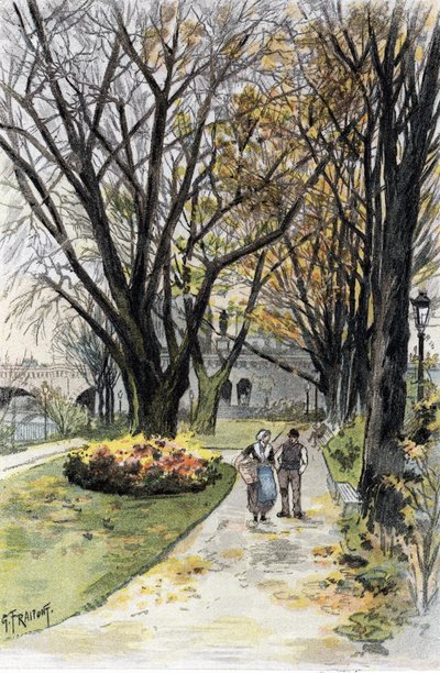 Vue du Pont Neuf, Paris Dessin de Gustave Fraipont (1849-1923) de Saint-Juirs - Gustave Fraipont
