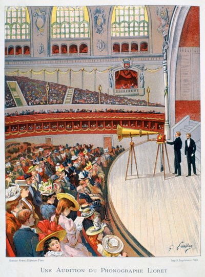 Phonographe ou gramophone, 19e siècle - Gustave Francois Lasellaz
