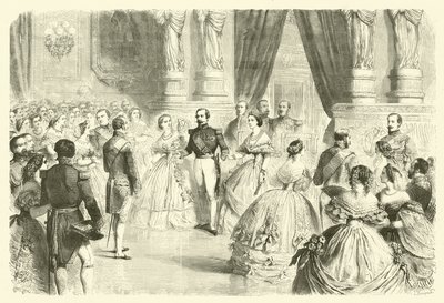 Danser la quadrille à un bal de la cour impériale française (gravure) - Gustave Janet