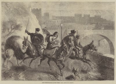 Marchands de Chevaux Gitans quittant Tolède - Gustave Janet