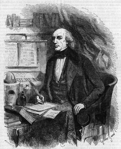 Portrait de Mathieu José Bonaventure Orfila (1787-1853), médecin et chimiste français. Gravure de Gustave Janet - Gustave Janet