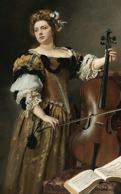 Le violoncelliste - Gustave Jean Jacquet