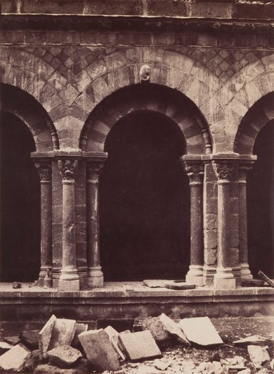 Cathédrale de Notre-Dame, Détail du cloître, Le Puy - Gustave Le Gray