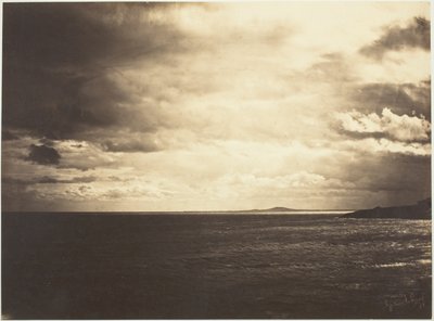 Ciel nuageux, mer Méditerranée - Gustave Le Gray