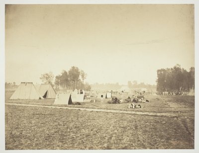 Tentes et équipement militaire, Camp de Châlons - Gustave Le Gray